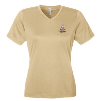 Ladies Gold V-Neck Thumbnail