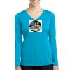 Ladies Long Sleeve PosiCharge ® Competitor V Neck Tee Thumbnail