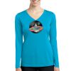 Ladies Long Sleeve PosiCharge ® Competitor V Neck Tee Thumbnail