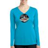Ladies Long Sleeve PosiCharge ® Competitor V Neck Tee Thumbnail