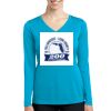 Ladies Long Sleeve PosiCharge ® Competitor V Neck Tee Thumbnail